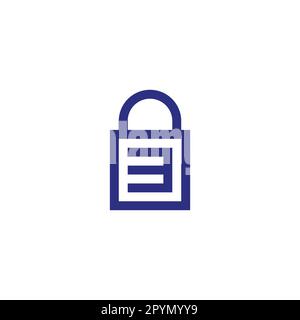 Number 3 bag, square geometric symbol simple logo vector Stock Vector