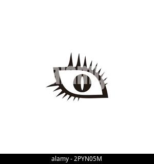 The eye, animal geometric symbol simple logo vector Stock Vector