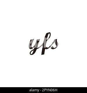 Letter ysf connect geometric simple symbol logo vector Stock Vector