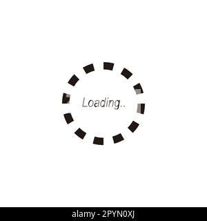 Circle technology, loading, reload geometric simple symbol logo vector Stock Vector