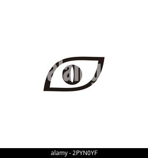 Eye geometric symbol simple logo vector Stock Vector