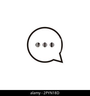 Message, figure, icon geometric symbol simple logo vector Stock Vector