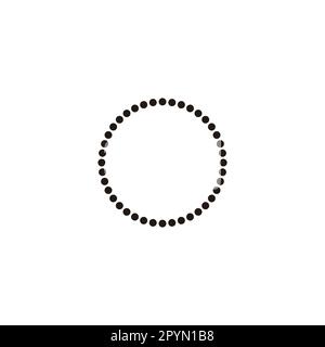 Circles, ring, tool geometric simple symbol logo vector Stock Vector