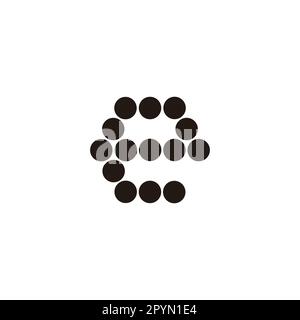 Letter g circles, hexagon geometric simple symbol logo vector Stock ...