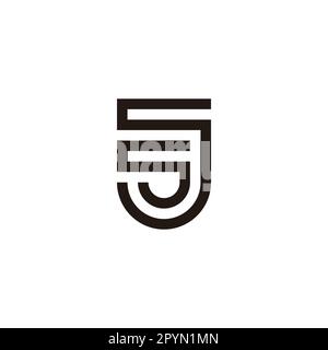 Letter Ss, shield shaped, geometric symbol simple logo vector Stock Vector
