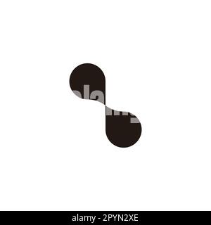 Message, letter q and b geometric simple symbol logo vector Stock Vector