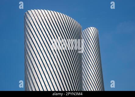 Lusail Plaza Towers, Doha, Qatar Stock Photo