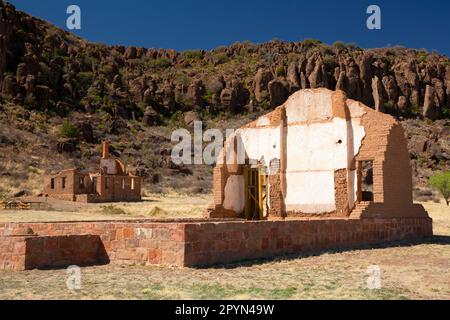 Post Chapel, Fort Davis National Historic Site, Texas Stock Photo