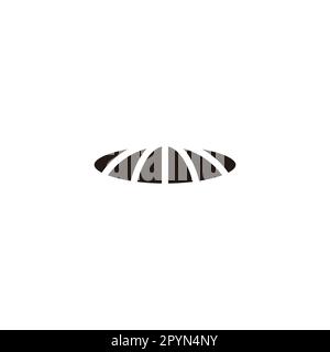 Fire, stove geometric simple symbol logo vector Stock Vector