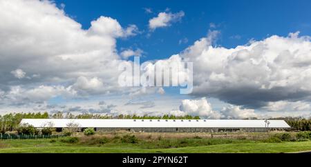 The Parrish art museum with a dynamic cloud formations Stock Photo