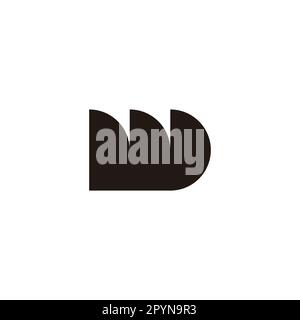 Letter w bullet geometric symbol simple logo vector Stock Vector