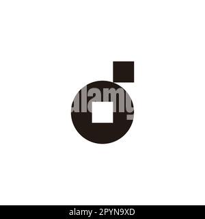 Letter H, M and w square, circle geometric symbol simple logo vector ...