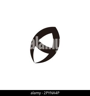Letter A bullet, rocket geometric symbol simple logo vector Stock Vector