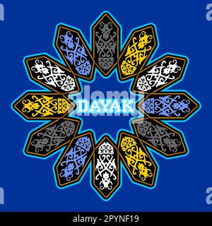 Dayak shield Stock Vector