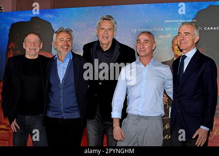 Rome, Italy. 4th May, 2023. Italian Singer Claudio Baglioni attends the  photocall for Tutti Su! Happy Birthday Claudio at Cinema Barberini on May  4th, 2023 in Rome, Italy. Credit: dpa/Alamy Live News