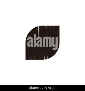 Leaf, forest geometric symbol simple logo vector Stock Vector