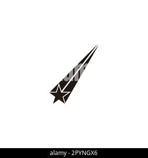 Star, drop geometric symbol simple logo vector Stock Vector