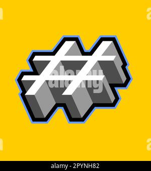 3d punctuation marks Stock Vector
