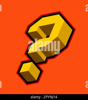 3d punctuation marks Stock Vector