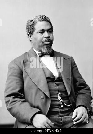 Robert Smalls. Portrait of African American politician and businessman who was born into slavery, Robert Smalls (1839-1915). c. 1870-80 Stock Photo