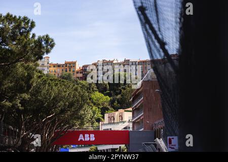 Monaco - 04/05/2023, branding illustration of the city during the 2023 Monaco ePrix, 7th meeting of the 2022-23 ABB FIA Formula E World Championship, on the Circuit de Monaco from May 4 to 6, 2023 in Monaco - Photo: Germain Hazard/DPPI/LiveMedia Stock Photo