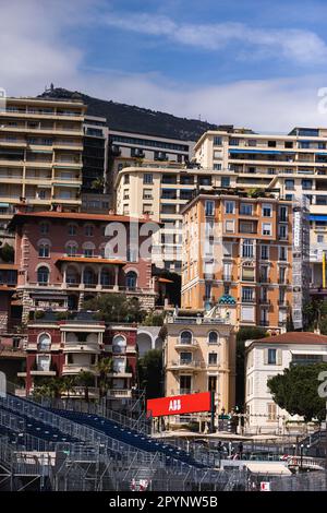 Monaco - 04/05/2023, branding illustration of the city during the 2023 Monaco ePrix, 7th meeting of the 2022-23 ABB FIA Formula E World Championship, on the Circuit de Monaco from May 4 to 6, 2023 in Monaco - Photo: Germain Hazard/DPPI/LiveMedia Stock Photo