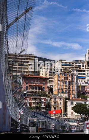 Monaco - 04/05/2023, branding illustration of the city during the 2023 Monaco ePrix, 7th meeting of the 2022-23 ABB FIA Formula E World Championship, on the Circuit de Monaco from May 4 to 6, 2023 in Monaco - Photo: Germain Hazard/DPPI/LiveMedia Stock Photo