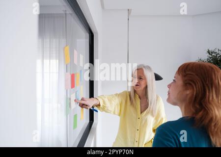 Women leading company improvement initiatives and business growth. Concept: Investment, women entrepreneurs, managers Stock Photo