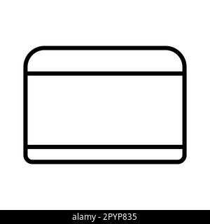 Black and white icon is a simple linear glamorous cosmetics round jar with hand cream for the feet of the face and body, for moisturizing and skin car Stock Vector