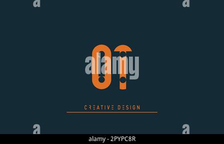 Alphabet letters Modern Creative logo OT , TO Stock Vector