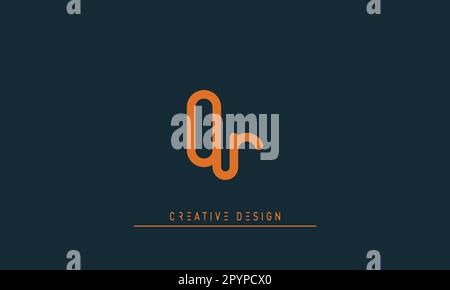 Alphabet letters Modern Creative logo OR , RO Stock Vector