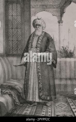 Moulay Abd Al-Rahman, Sultan Of Morocco 1835, Delacroix, Eugene Stock ...