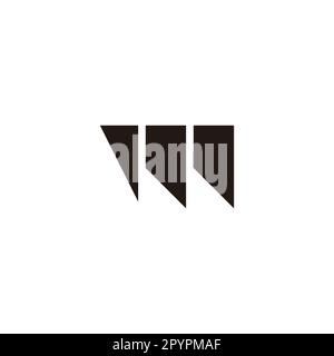 Letter m knife geometric symbol simple logo vector Stock Vector