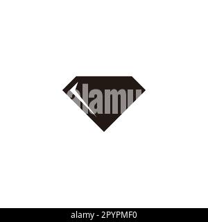 Diamond, bright geometric symbol simple logo vector Stock Vector