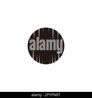 Forest, night geometric symbol simple logo vector Stock Vector