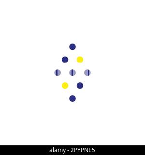 Letter S lightning, circles geometric symbol simple logo vector Stock Vector