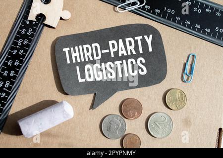 3RD Third-party logistics - organization's use of third-party businesses to outsource elements of its distribution, warehousing, and fulfillment servi Stock Photo