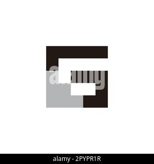 Letter G stairs, square geometric symbol simple logo vector Stock Vector