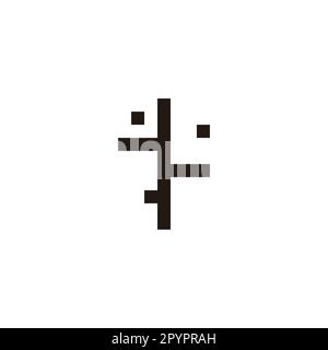 Map, street geometric symbol simple logo vector Stock Vector