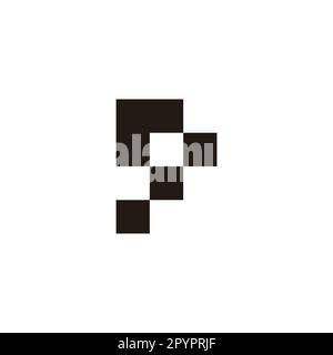 Letter r stairs, square geometric symbol simple logo vector Stock Vector
