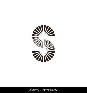Letter s shine, geometric symbol simple logo vector Stock Vector