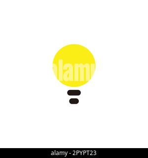 Lamp, geometric symbol very simple logo vector Stock Vector