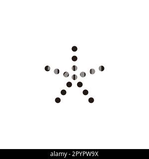 Circles, star symbol simple logo vector Stock Vector