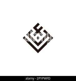 Letter f and y square, elegant symbol simple logo vector Stock Vector