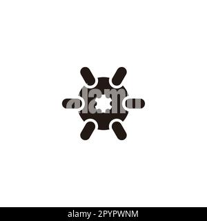 Tool, capsules geometric symbol simple logo vector Stock Vector