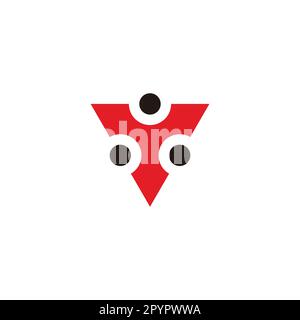 Letter Y pointers, arrows geometric symbol simple logo vector Stock Vector