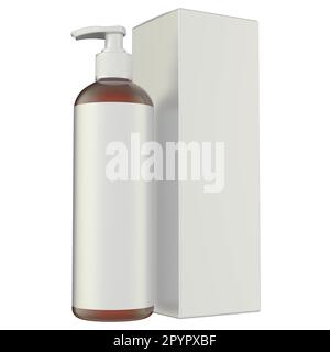 Realistic 3D Rendering Mockup Template Stock Photo