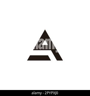 Letter gq qg g q triangle geometric symbol simple logo vector Stock Vector