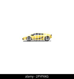 Car, lamborghini, illustration geometric symbol simple logo vector Stock Vector