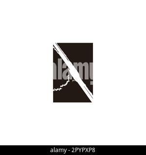 Lightning, thunder, illustration geometric symbol simple logo vector Stock Vector